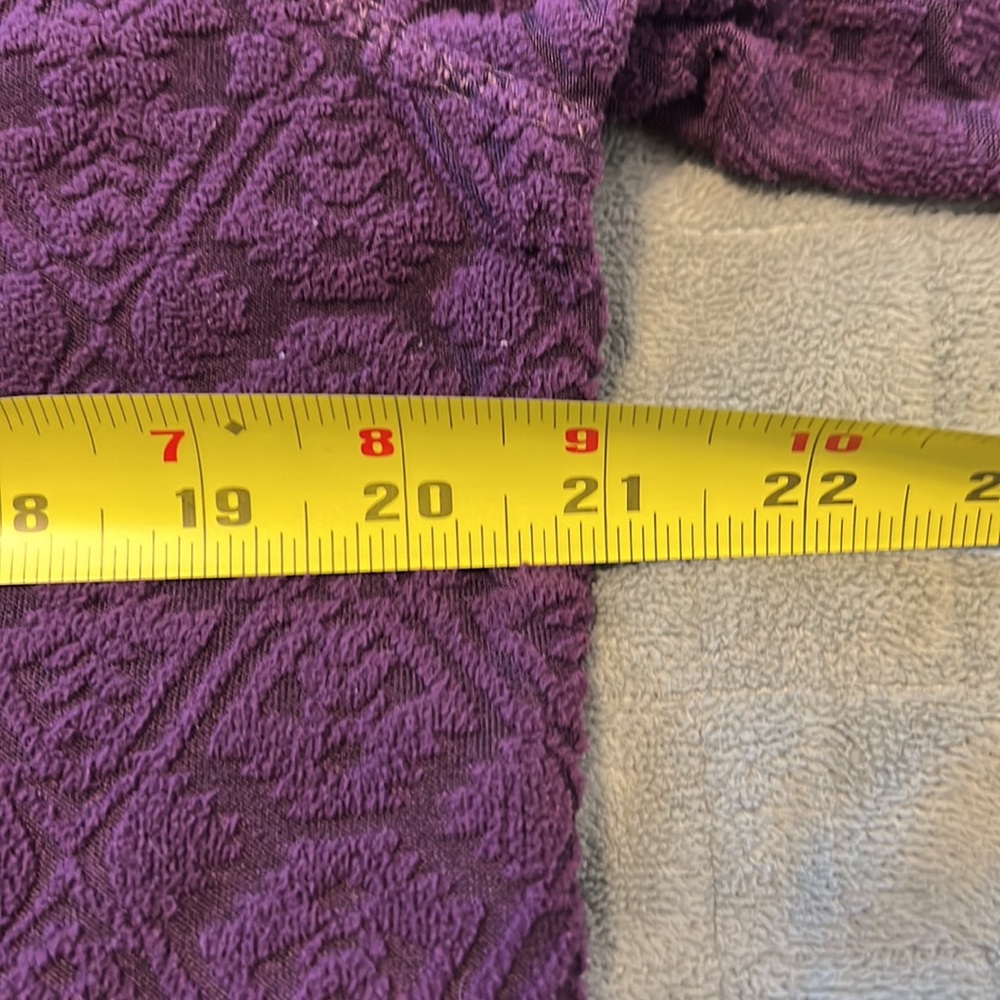 Eddie Bauer Fleece Pullover Sweatshirt, 1/4 Zip, Purple, Size L - Picture 8 of 9